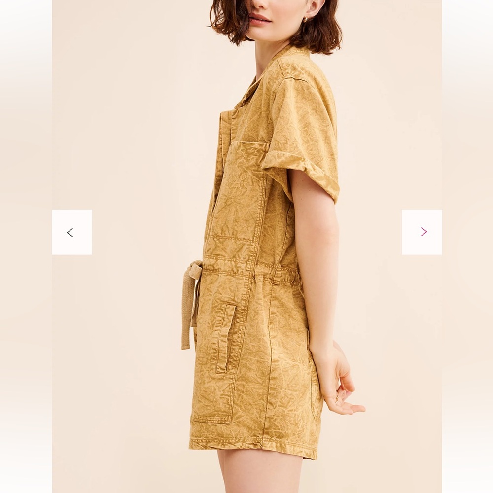 NWT Free People Rhodes Chino Romper Size S - Picture 2 of 12